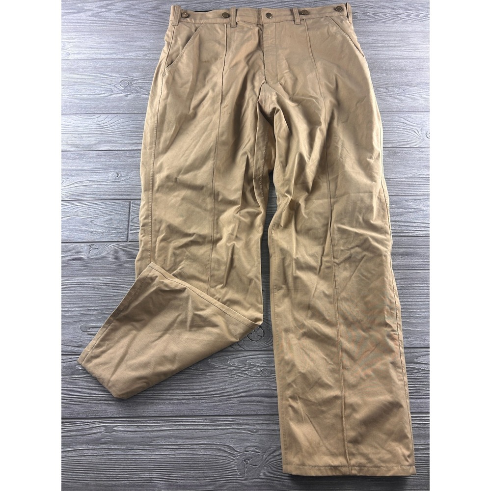 Cabela's Pants Mens 42 Regular Khaki Gore-Tex Nylon Hunting Waterproof Made USA